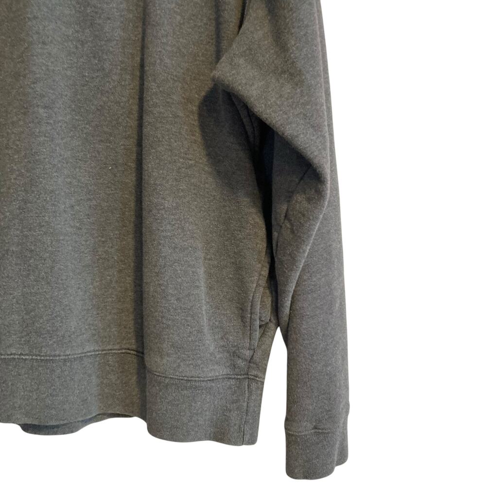 L.L. Bean Heather Gray Quarter Zip Pullover Sweatshirt Men's Large - Picture 8 of 16